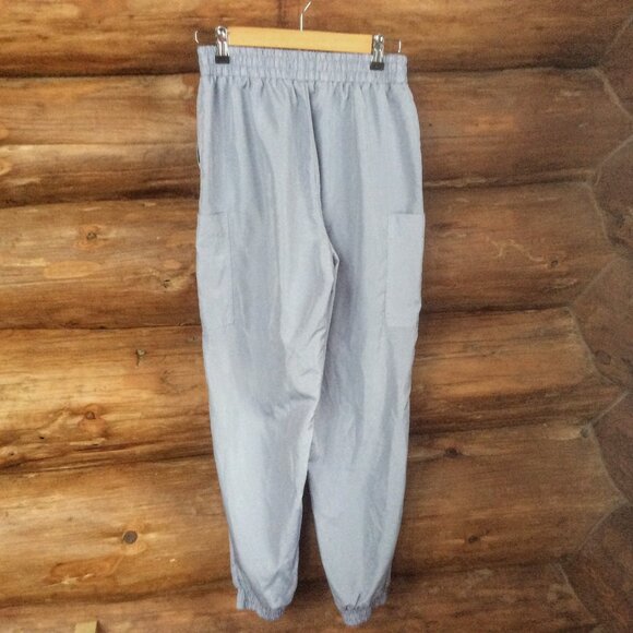 Forever 21 Gray Cargo Utility High Rise Silky Joggers Size Medium - Picture 2 of 3
